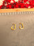 Gold Finish Minimal U- Shape Open Hoops