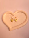 Elegant Curved Gold Hoops