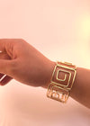 MInimal Hollow Pattern Statement Cuff