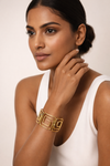 MInimal Hollow Pattern Statement Cuff