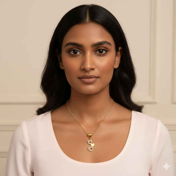 Forever Hearts Pendant Chain