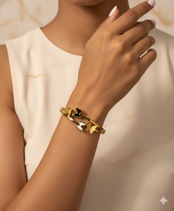 Soft Glow Butterfly Bracelet