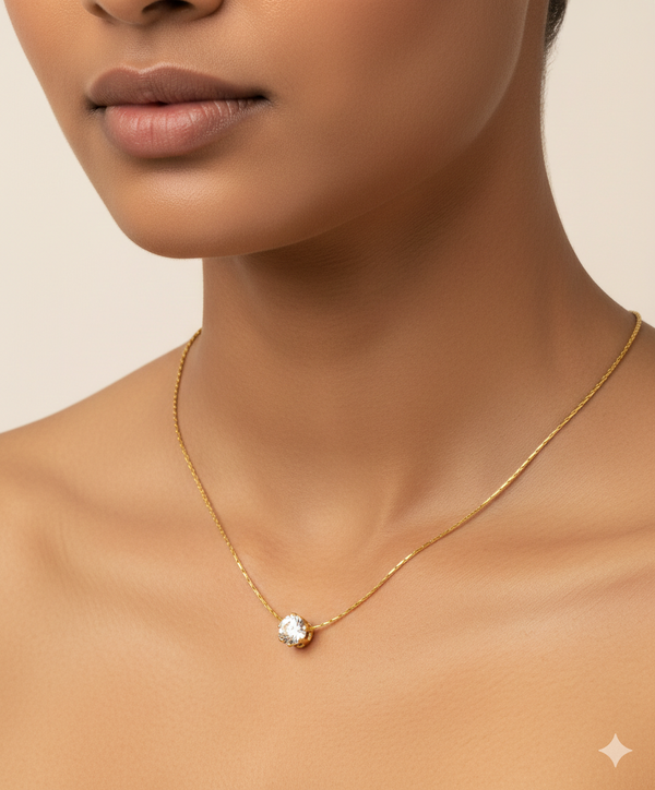 Diamond-Look Everyday Pendant Chain
