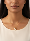 Enamel Glossy Heart Pendant Chain