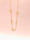 Golden Heart Cascade Chain