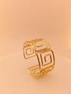 MInimal Hollow Pattern Statement Cuff