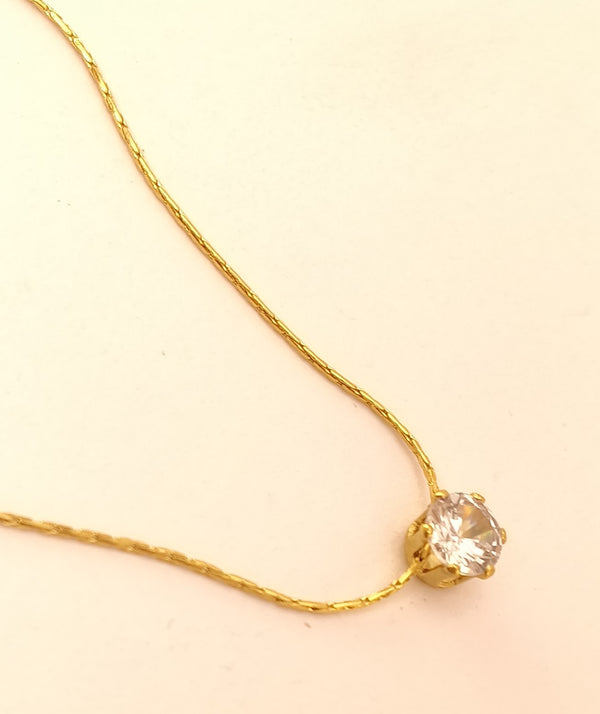 Diamond-Look Everyday Pendant Chain