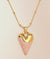 Enamel Glossy Heart Pendant Chain