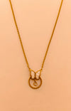 White Enamel Butterfly Chain