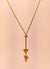 Twin Heart Drop Pendant Chain