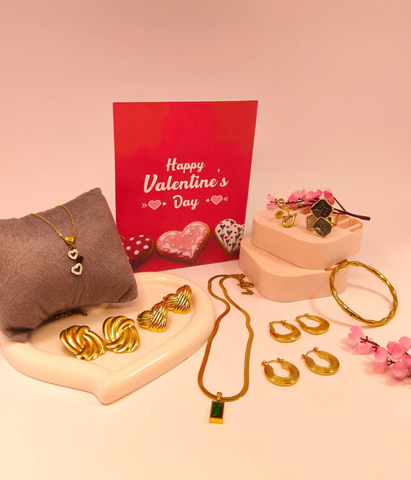 Valentines Gift Combo 8 for Her - Set of 9 Products