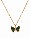 Emerald Butterfly Pendant Chain