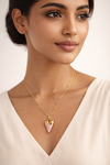 Enamel Glossy Heart Pendant Chain