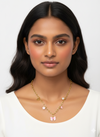 Blush Bow & Flower Charm Chain