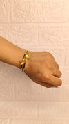 Spiraling Butterfly Kada Bracelet