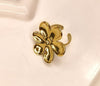 Golden Petal Bloom Ring