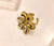 Golden Petal Bloom Ring