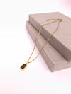 Classic Black Enemel Pendant Chain