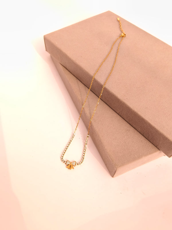 Crystal Grace Bow Chain