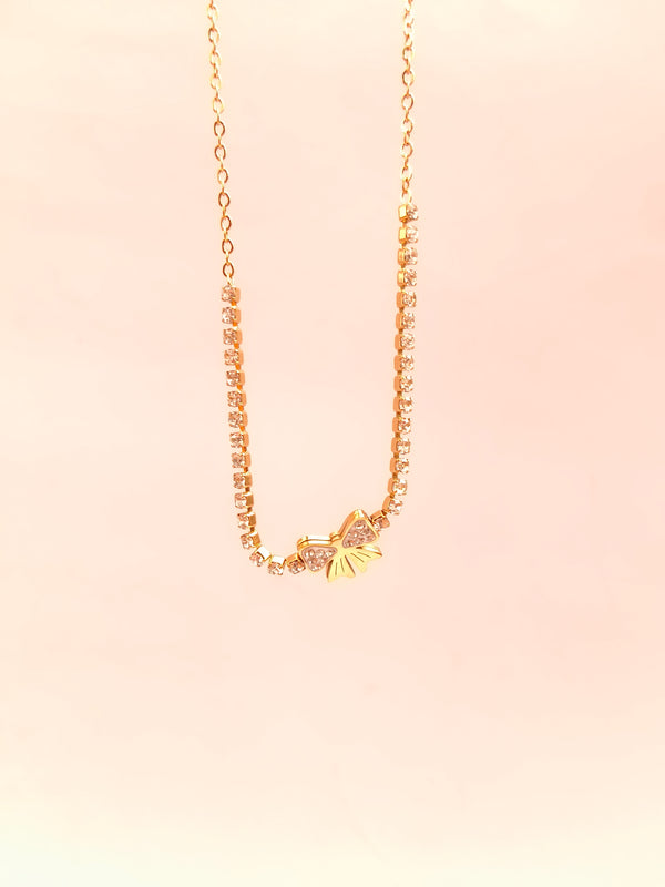 Crystal Grace Bow Chain