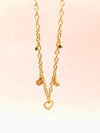 Golden Heart Charm Chain
