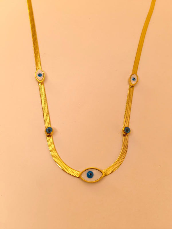 Golden Evil Eye Protection Chain