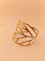 Floral Leaf Art Open Work Cuff