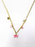 Blush Bow & Flower Charm Chain