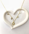 Golden Aurora Charm Necklace