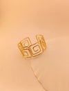 MInimal Hollow Pattern Statement Cuff