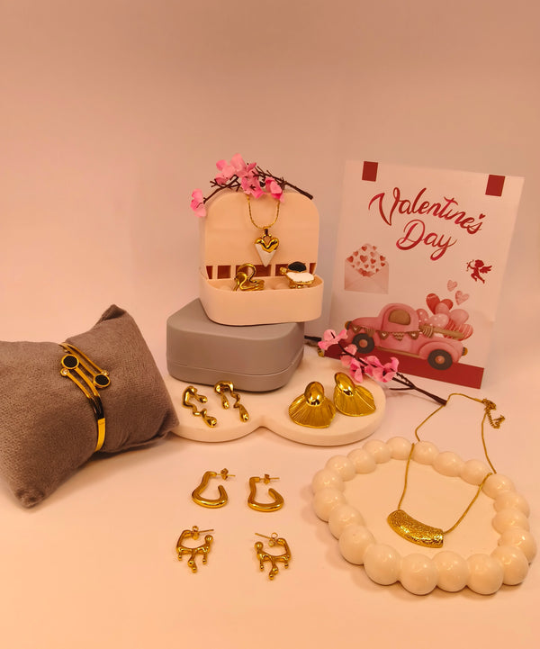 Valentines Gift Combo 7 for Her - Set of 9 Products